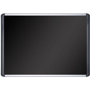 MasterVision MVI050301 4' x 3' Fabric Bulletin Board With Black Frame