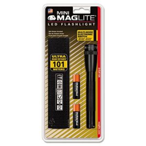 Maglite SP2201H Mini LED Flashlight, 2AA (Included), Black