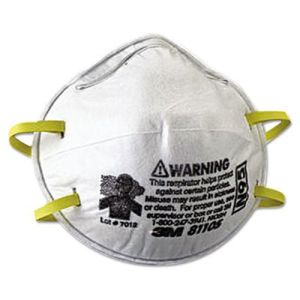 3M 8110S N95 Particulate Respirator, Half Facepiece, Small, Fixed Strap