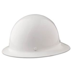 MSA 475408 Skullgard Protective Hard Hats, Ratchet Suspension, Size 6 1/2 - 8, White