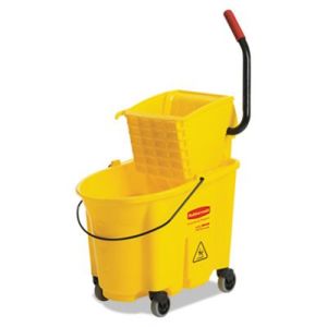 AbilityOne 3433776 7920013433776 Combination Wet Mop Bucket and Wringer, 35qt, Yellow