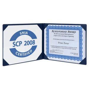 AbilityOne 3900712 7510013900712 Award Certificate Binder, 8 1/2 x 11, No Seal, Navy Blue