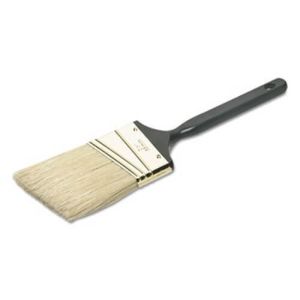 AbilityOne 5964254 8020015964254, 2 1/2" Angled Paint Brush, Natural Bristle, Black Plastic Handle