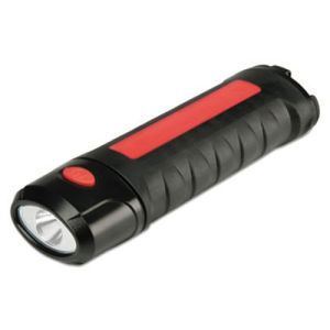 AbilityOne 6408139 6240016408139 SKILCRAFT 2-in-1 Torch Rechargeable Lamp, 2 3/8 x 1 5/8, Black/Red