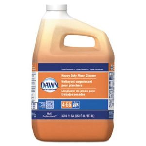 Dawn Professional 08789 Heavy-Duty Floor Cleaner, Neutral Scent, 1gal Bottle, 3/Carton