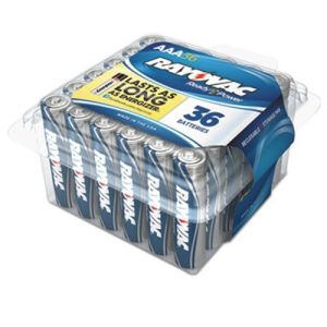 Rayovac 82436PPK Alkaline Battery, AAA, 36/Pack