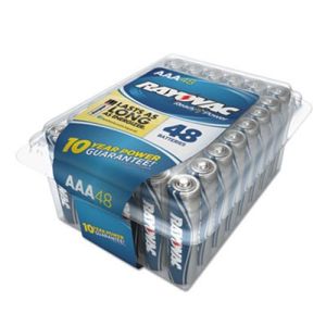 Rayovac 82448PPK Alkaline Battery, AAA, 48/Pack