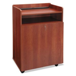 Safco 8919CY Executive Mobile Presentation Stand, 29-1/2w x 20-1/2d x 40-3/4h, Cherry