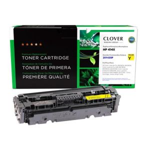 Clover Imaging Group CIG201430P Remanufactured High Yield Yellow Toner Cartridge (New Chip) for HP 414X (W2022X), EA
