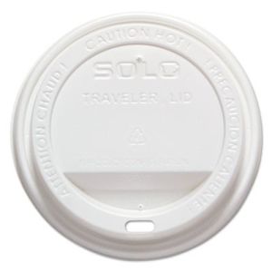 Dart TLP316 Traveler Drink-Thru Lid, Fits 12-16 oz Cups, White, 1000/Carton