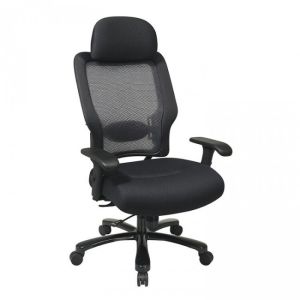 Office Star 63-37A773HM Big and Tall Professional AirGrid Chair, Black, EA