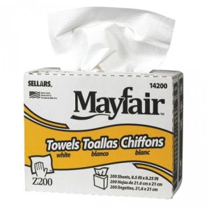 Sellars 14200 Mayfair Interfold Towels, 200 Sheets/Box, 8 Boxes/Case
