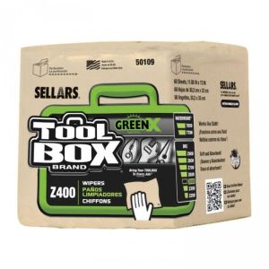 Sellars 50109 Toolbox Wipers, 1/4 Fold, 60 Sheets/Bundle, 12 Bundles/Case