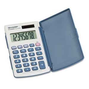 Sharp EL243SB EL-243SB Solar Pocket Calculator, 8-Digit LCD