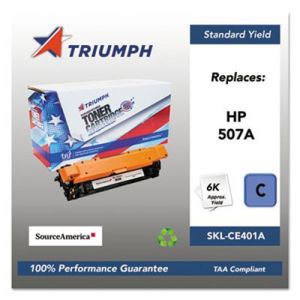 Triumph CE401A 751000NSH1280 Remanufactured CE401A (507A) Toner, Cyan