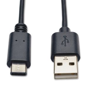 Tripp Lite U038-003 USB 2.0 Hi-Speed Cable (A Male to USB Type-C Male), 3-ft.