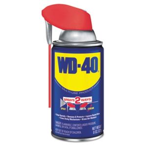 WD-40 490026 Smart Straw Spray Lubricant, 8 oz Aerosol Can, 12/Carton